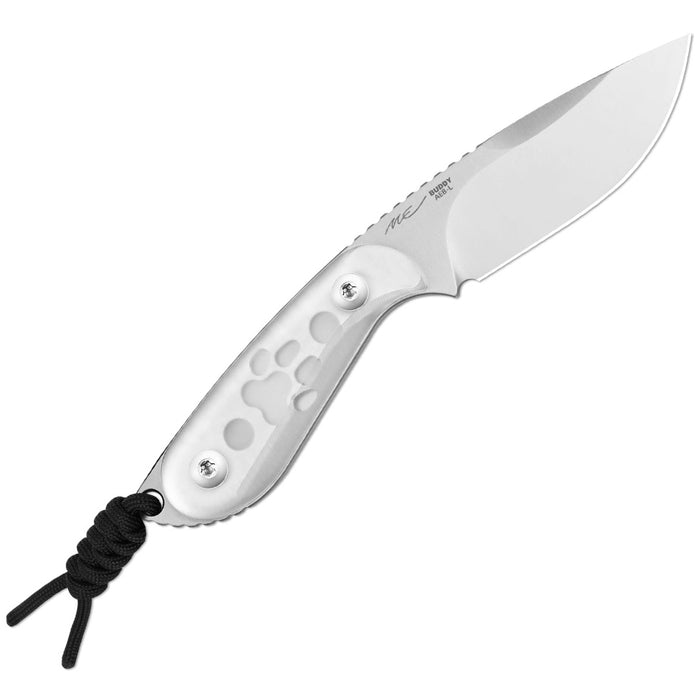 Kizer 1081A4 Buddy (AEB-L, Drop Point, Acrylic, White) Fixed Blade Knife