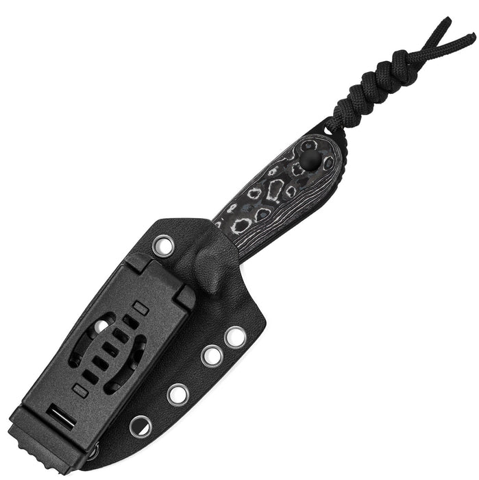 Kizer 1081A9 Buddy (M390, Drop Point, Brushed, Fat Carbon) Fixed Blade Knife