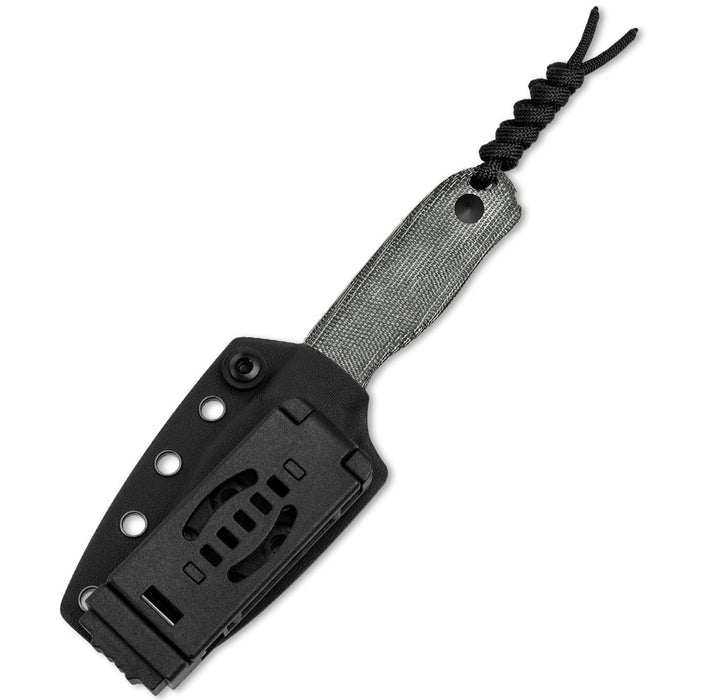 Kizer 1092A1 Drop Bear (AEB-L, Clip Point, Stonewashed, Micarta) Fixed Blade Knife