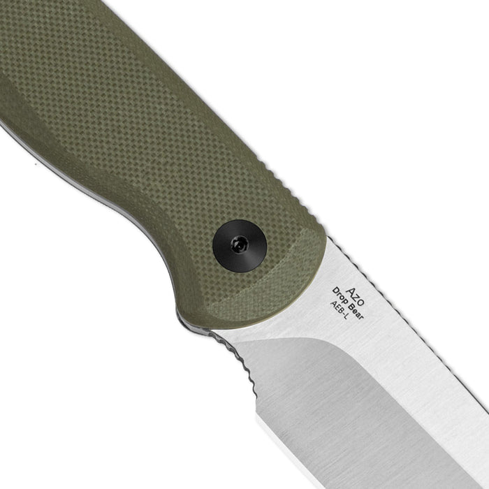 Kizer 1093A1 Drop Bear (AEB-l, Sheepsfoot, Satin, G10) Fixed Blade Knife