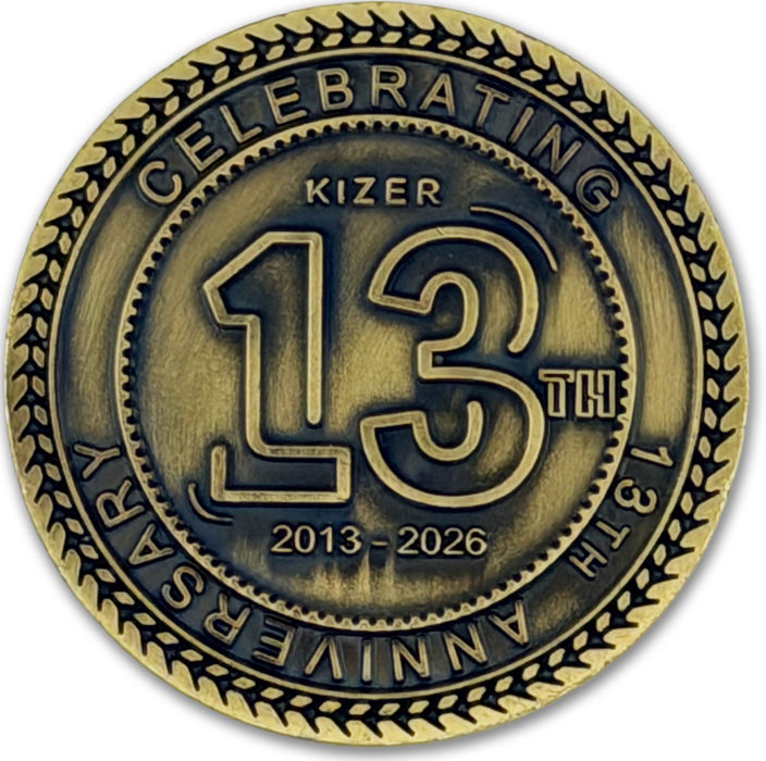 Kizer 13th Anniversary Collectible Challenge Coin