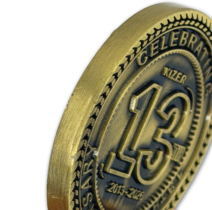 Kizer 13th Anniversary Collectible Challenge Coin