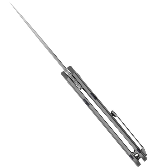 Kizer Ki3634A1 Militaw (S35VN, Drop Point, Stonewashed, Titanium/Micarta) Pocket Knife