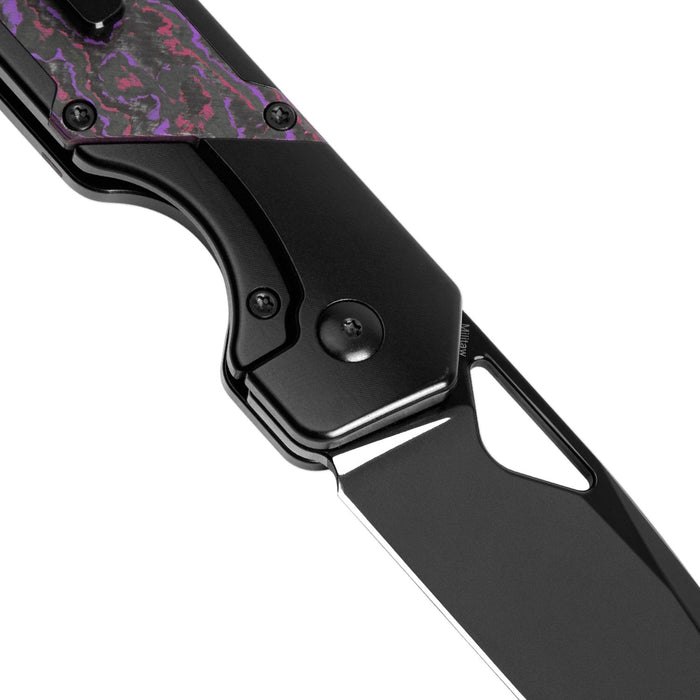 Kizer Ki3634A2 Militaw (S45VN, Drop Point, Black, Titanium) Pocket Knife