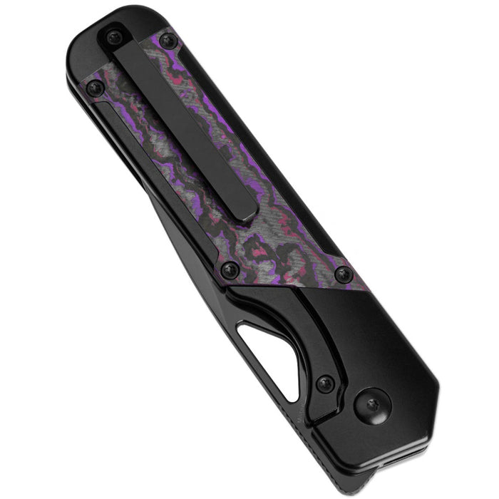 Kizer Ki3634A2 Militaw (S45VN, Drop Point, Black, Titanium) Pocket Knife