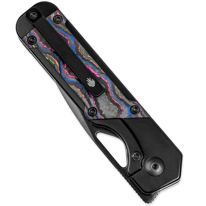 Kizer Ki3634SA1 Mini Militaw (M390, Drop Point, Black, Titanium) Pocket Knife