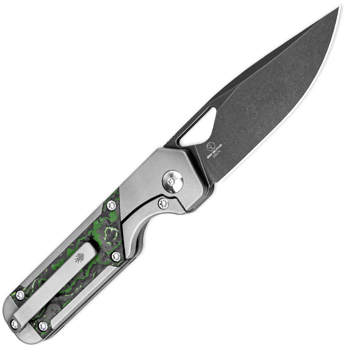 Kizer Ki3634SA2 Mini Militaw (S45VN, Drop Point, Titanium/Jungle Wear) Pocket Knife