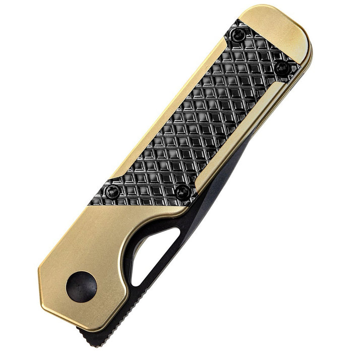 Kizer Ki3634SA3 Mini Militaw (S45VN, Drop Point, Black, Titanium/Zirconium) Pocket Knife