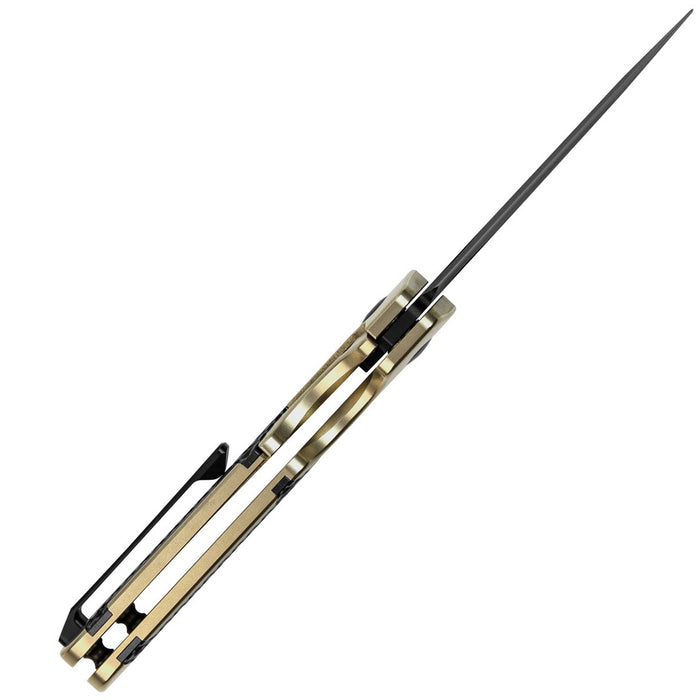 Kizer Ki3634SA3 Mini Militaw (S45VN, Drop Point, Black, Titanium/Zirconium) Pocket Knife