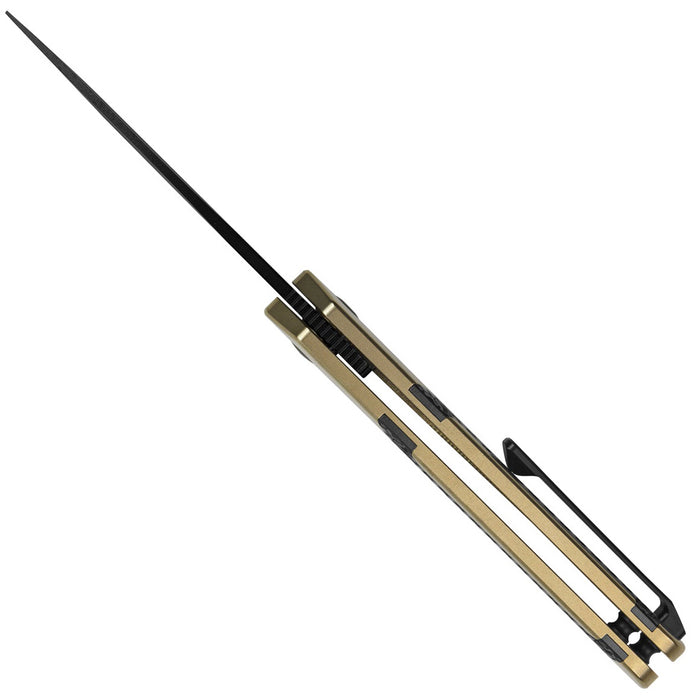 Kizer Ki3634SA3 Mini Militaw (S45VN, Drop Point, Black, Titanium/Zirconium) Pocket Knife