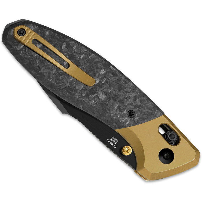 Kizer Ki3695A1 Staffi (S45VN, Harpoon, Stonewashed, Titanium/Carbon Fiber) Pocket Knife