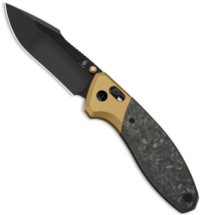 Kizer Ki3695A1 Staffi (S45VN, Harpoon, Stonewashed, Titanium/Carbon Fiber) Pocket Knife