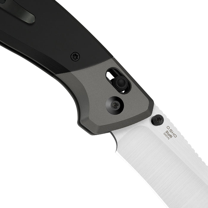 Kizer Ki3695A2 Staffi (S45VN, Harpoon, Hand-Brushed, Titanium) Pocket Knives