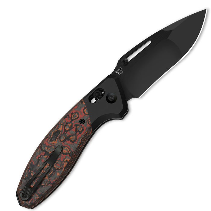Kizer Ki3695A3 Bulli (S45VN, Drop Point, Stonewashed, Titanium/Fat Carbon) Pocket Knife