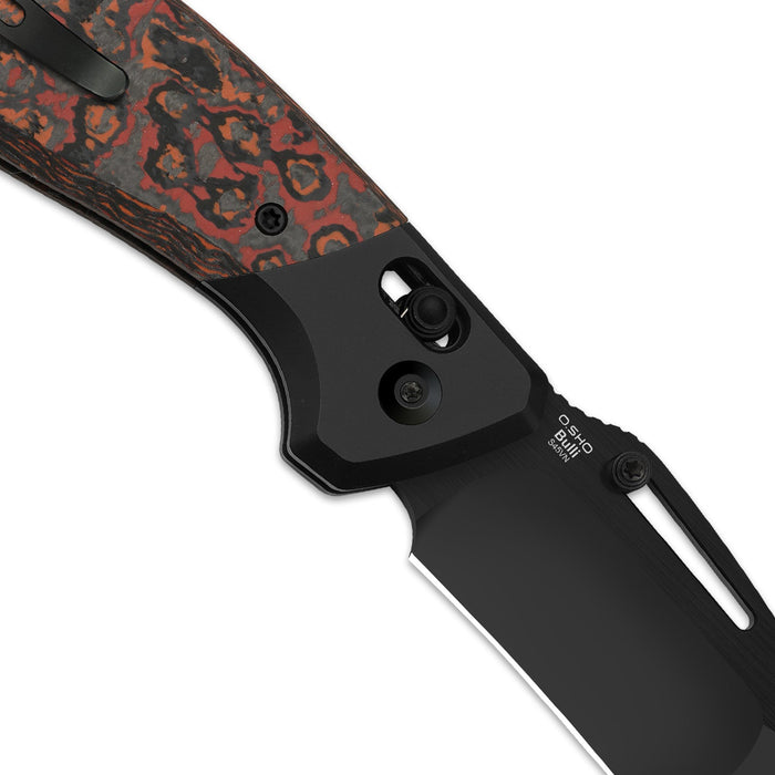 Kizer Ki3695A3 Bulli (S45VN, Drop Point, Stonewashed, Titanium/Fat Carbon) Pocket Knife