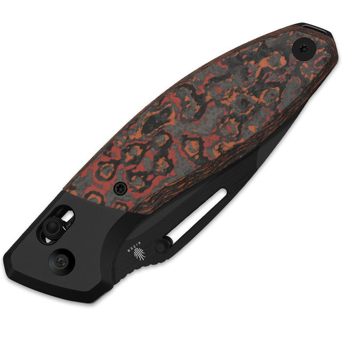 Kizer Ki3695A3 Bulli (S45VN, Drop Point, Stonewashed, Titanium/Fat Carbon) Pocket Knife