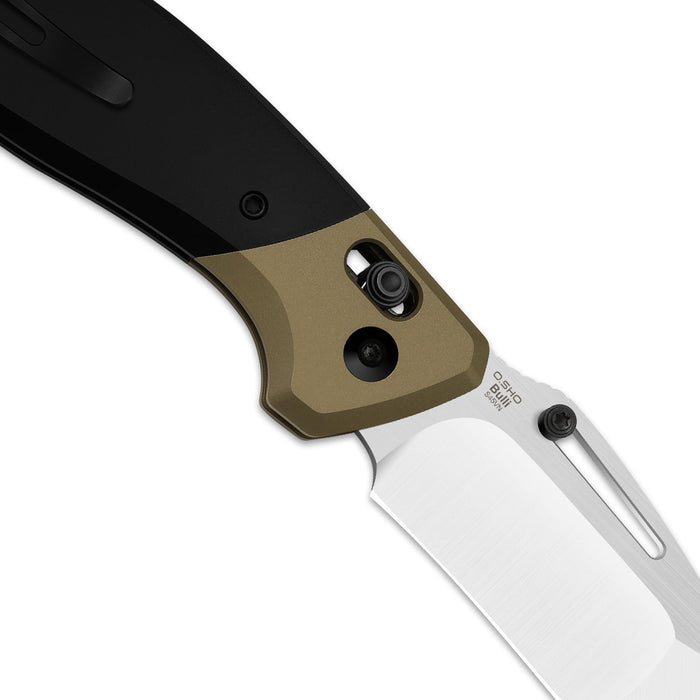 Kizer Ki3695A4 Bulli (S45VN, Drop Point, Hand-Brushed, Titanium) Pocket Knife