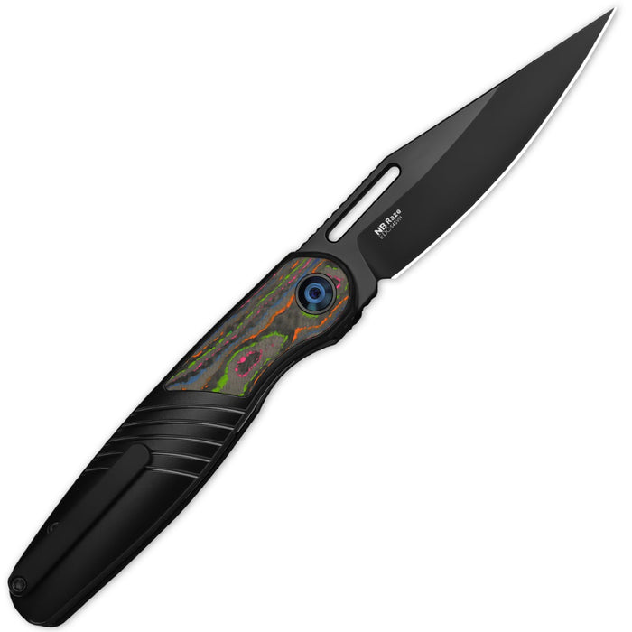 Kizer Ki3720A1 Raze (S45VN, Clip Point, Matt DLC-Ultra, Titanium) Pocket Knife
