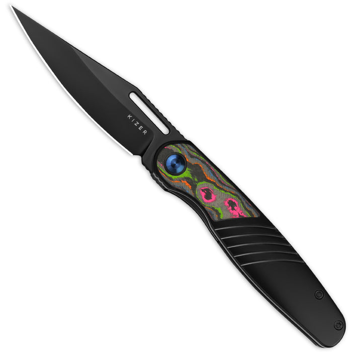 Kizer Ki3720A1 Raze (S45VN, Clip Point, Matt DLC-Ultra, Titanium) Pocket Knife