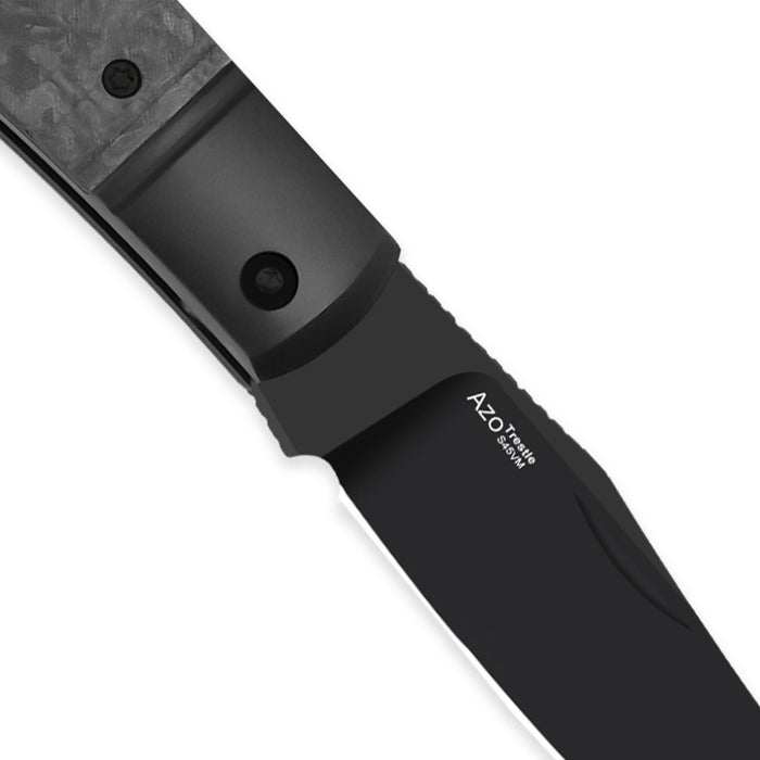 Kizer Ki3761A1 Trestle (S45VN, Clip Point, DLC, Titanium/Carbon Fiber) Slip Joint Pocket Knife