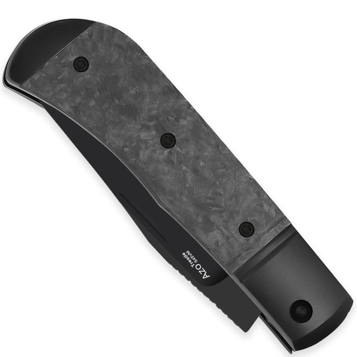 Kizer Ki3761A1 Trestle (S45VN, Clip Point, DLC, Titanium/Carbon Fiber) Slip Joint Pocket Knife