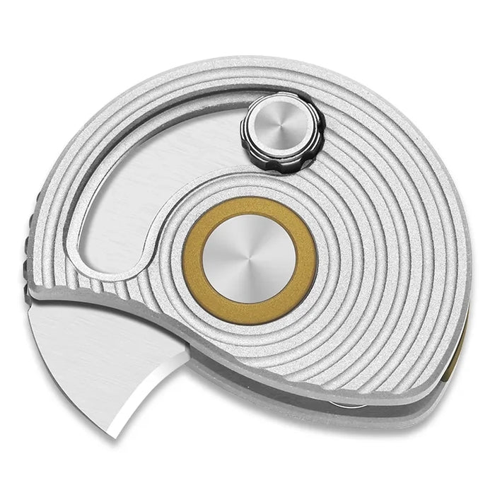 Kizer V2757A3 Snail Trail (AEB-L, Hawkbill, Satin, Aluminum) Slip Joint Pocket Knife