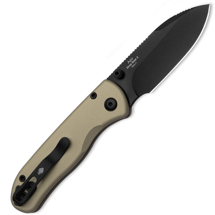 Kizer V3619.2CD1 Drop Bear 2 (Nitro V, Drop Point, Black, Aluminum) Pocket Knife