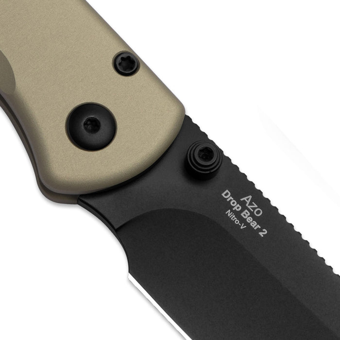 Kizer V3619.2CD1 Drop Bear 2 (Nitro V, Drop Point, Black, Aluminum) Pocket Knife