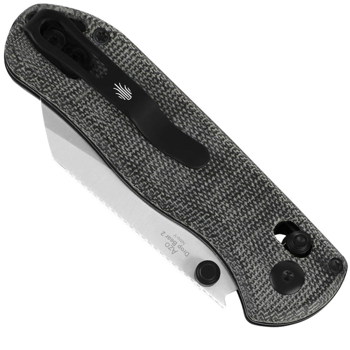 Kizer V3619.2KS1 Drop Bear 2 (Nitro V, Sheepsfoot, Satin, Micarta) Pocket Knife