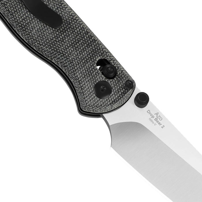 Kizer V3619.2KS1 Drop Bear 2 (Nitro V, Sheepsfoot, Satin, Micarta) Pocket Knife