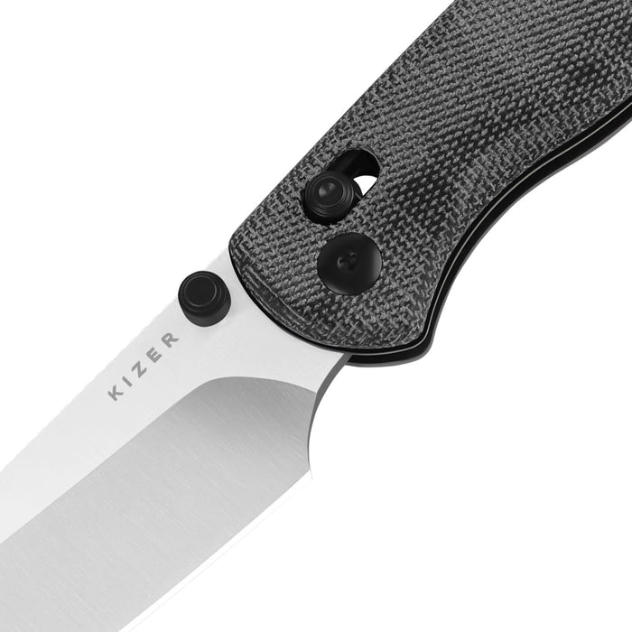 Kizer V3619.2KS1 Drop Bear 2 (Nitro V, Sheepsfoot, Satin, Micarta) Pocket Knife