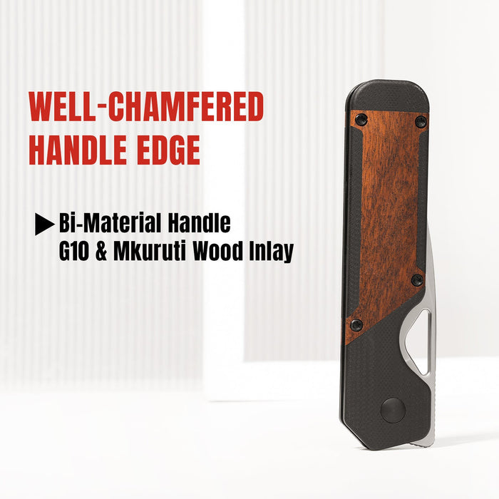 Kizer V3634C2 Militaw (154CM, Drop Point, G10/Mkuruti) Pocket Knife