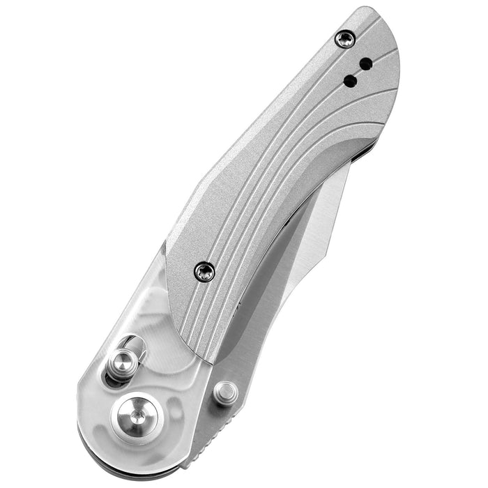 Kizer V3636A1 Mini Mystic (Nitro V, Clip Point, Satin, Acrylic/Aluminum) Pocket Knife