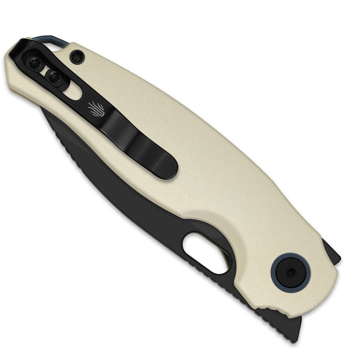 Kizer V3770A3 Seagull (14C28N, Drop Point, Stonewashed, Aluminum) Pocket Knife