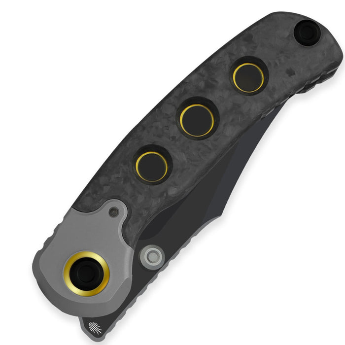 Kizer ZX-FK03A1 Pioneer (M390, Clip Point, Stonewashed, Titanium/Carbon Fiber) Pocket Knife