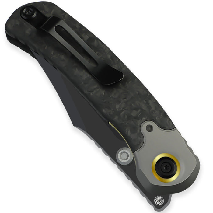 Kizer ZX-FK03A1 Pioneer (M390, Clip Point, Stonewashed, Titanium/Carbon Fiber) Pocket Knife