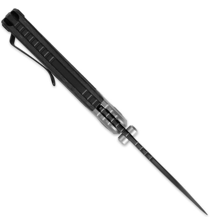 Kizer ZX-FK03A4 Pioneer (20CV, Drop Point, Stonewashed, Titanium/Carbon Fiber) Pocket Knife