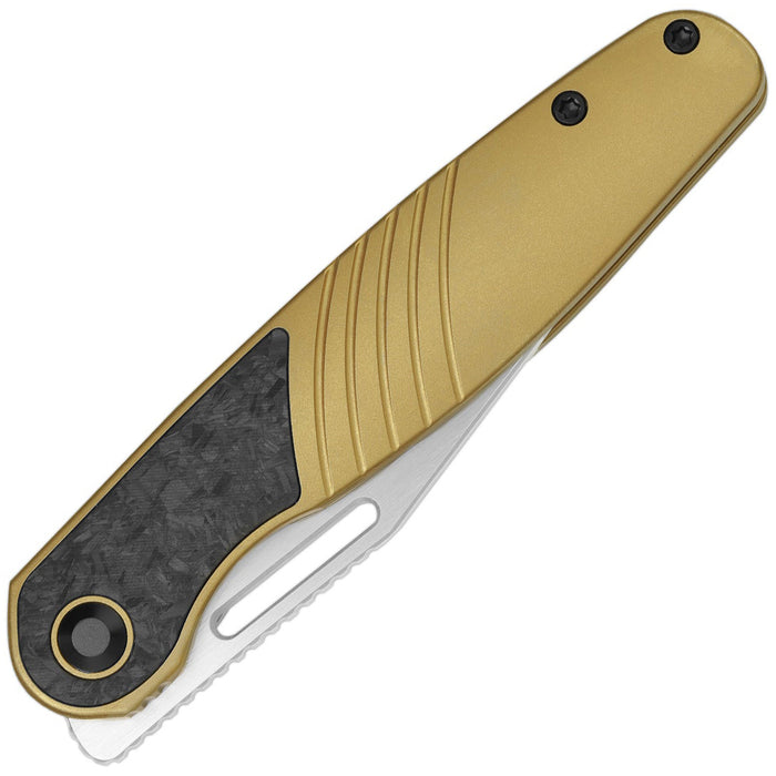 Kizer Ki3720A3 Raze (S45VN, Clip Point, Stonewashed, Titanium/Carbon Fiber) Pocket Knife