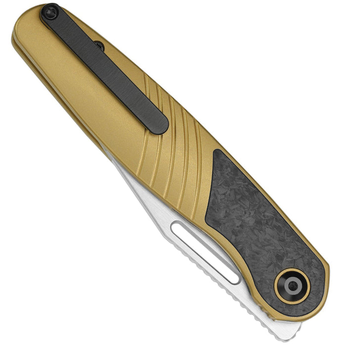 Kizer Ki3720A3 Raze (S45VN, Clip Point, Stonewashed, Titanium/Carbon Fiber) Pocket Knife