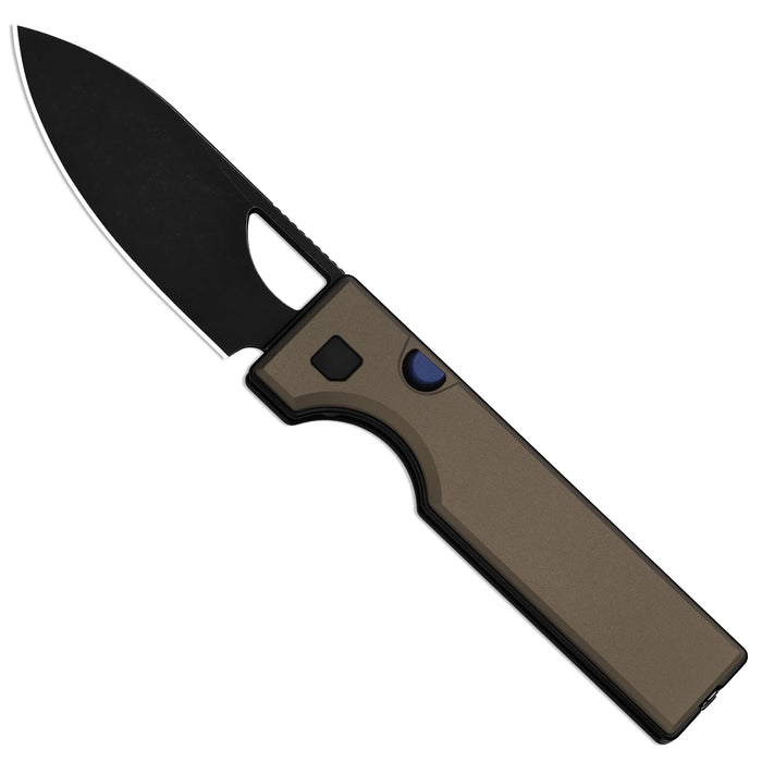 Kizer V3708A2 Little Ringbo (AEB-L, Drop Point, PVD Coating & Stonewashed, Aluminum) Pocket Knife