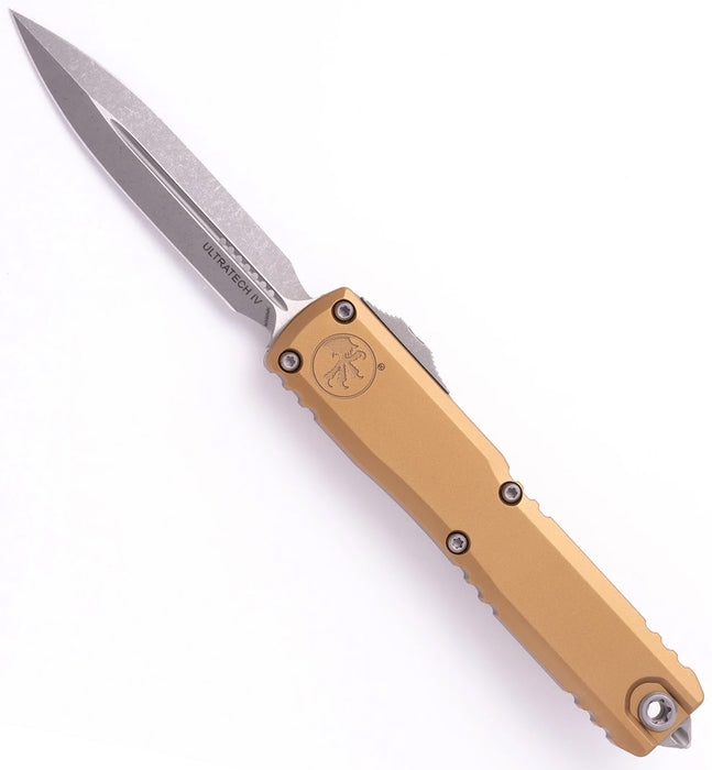 Microtech 11224-10APTA Ultratech GEN IV (M390MK, Dagger, Aluminum, Apocalyptic) Automatic Pocket Knife
