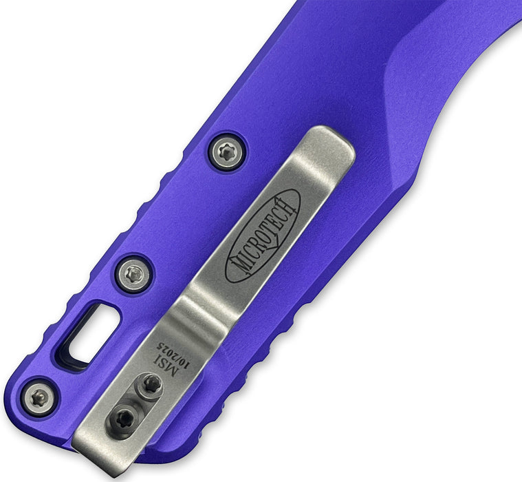 Microtech 210-1PU MSI RAM-LOK (M390MK, Sheepsfoot, Aluminum) Pocket Knife