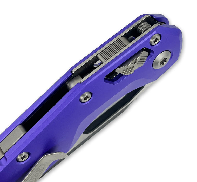 Microtech 210-1PU MSI RAM-LOK (M390MK, Sheepsfoot, Aluminum) Pocket Knife