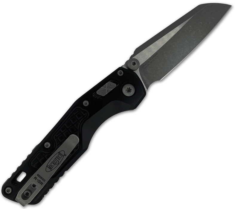 Microtech 210M-10APFR MSI Mini (M390MK, Sheepsfoot, Apocalyptic, Aluminum, Black) Pocket Knife
