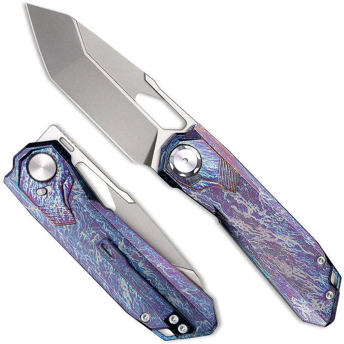 Remette RTT1-TX Peregrine Falcon (M390, Reverse Tanto, Satin, Titanium) Pocket Knife