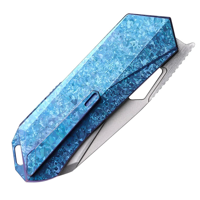 Remette RTWP-IB Woodpecker (M390, Reverse Tanto, Satin, Titanium) Pocket Knife