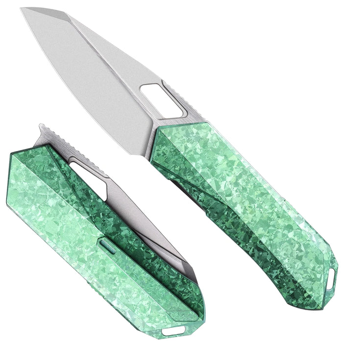 Remette RTWP-IG Woodpecker (M390, Reverse Tanto, Satin, Titanium) Pocket Knife