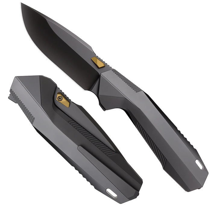 Remette RT-WK1-F Disassembly (M390, Drop Point, DLC, Titanium) Pocket Knife