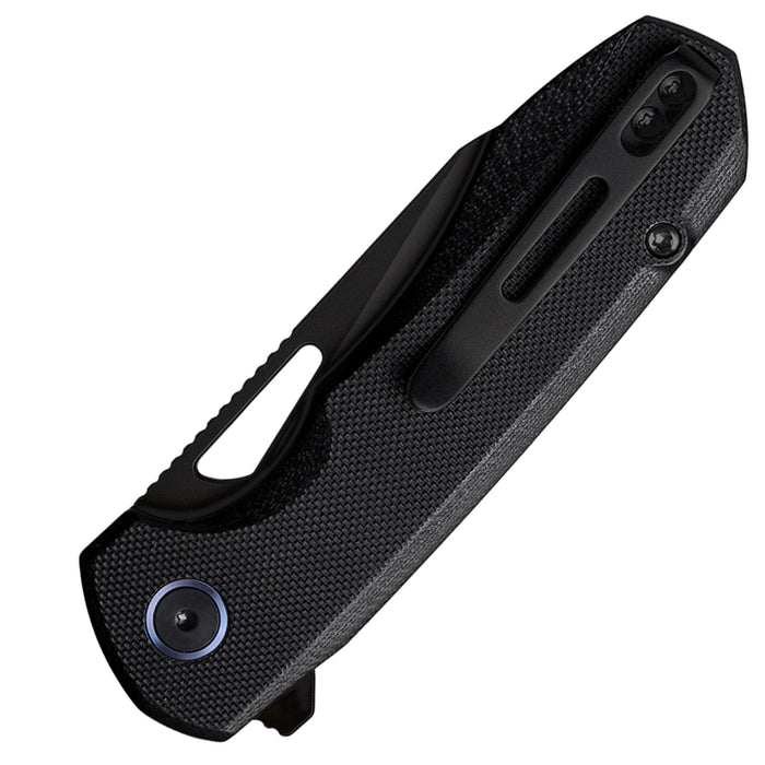 Remette RTCMLA RT-Camel (14C28N, Sheepsfoot, Titanium Plated, G10, Button Liner Lock) Folding Pocket Knife