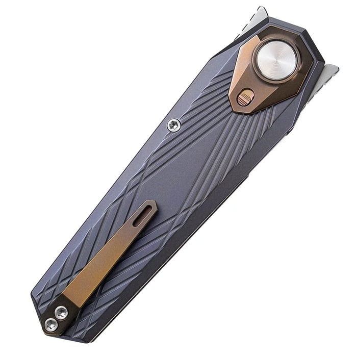 Remette RTIP-G RT-Infinite Power (M390, Bead Blasted, Dagger, Titanium) Pocket Knife